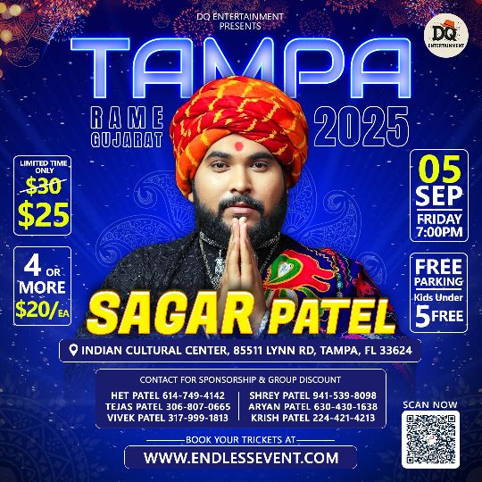 Sagar Patel Live In Tampa Florida Rame Gujarat